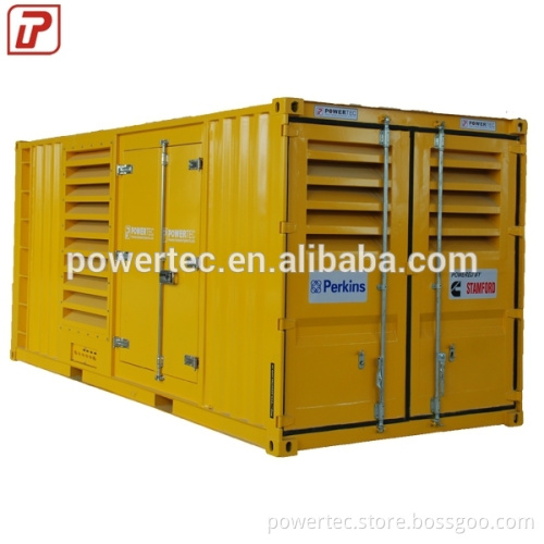 Container type silent diesel generator in 40feet soundless enclosure